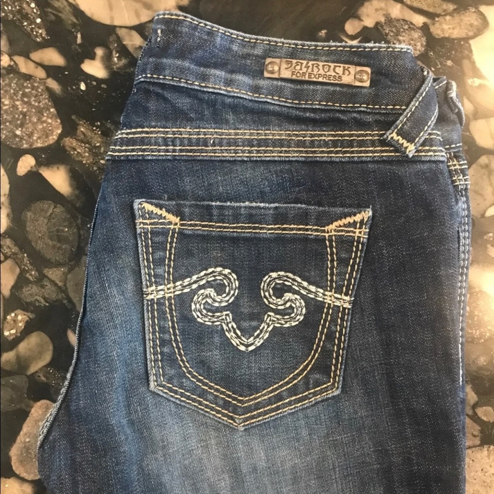 Express rerock denim jeans